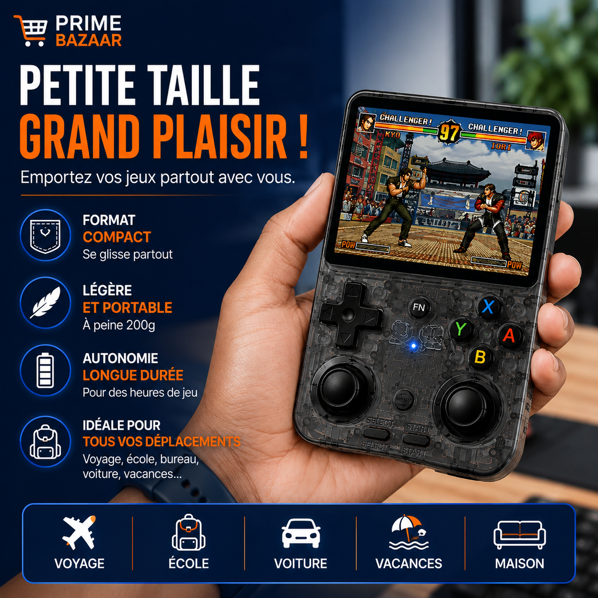 RS36 – Console de Jeux Rétro Portable | 15 000+ Jeux