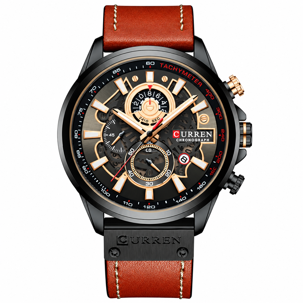 Montre Chronographe CURREN En Cuir Model 8380