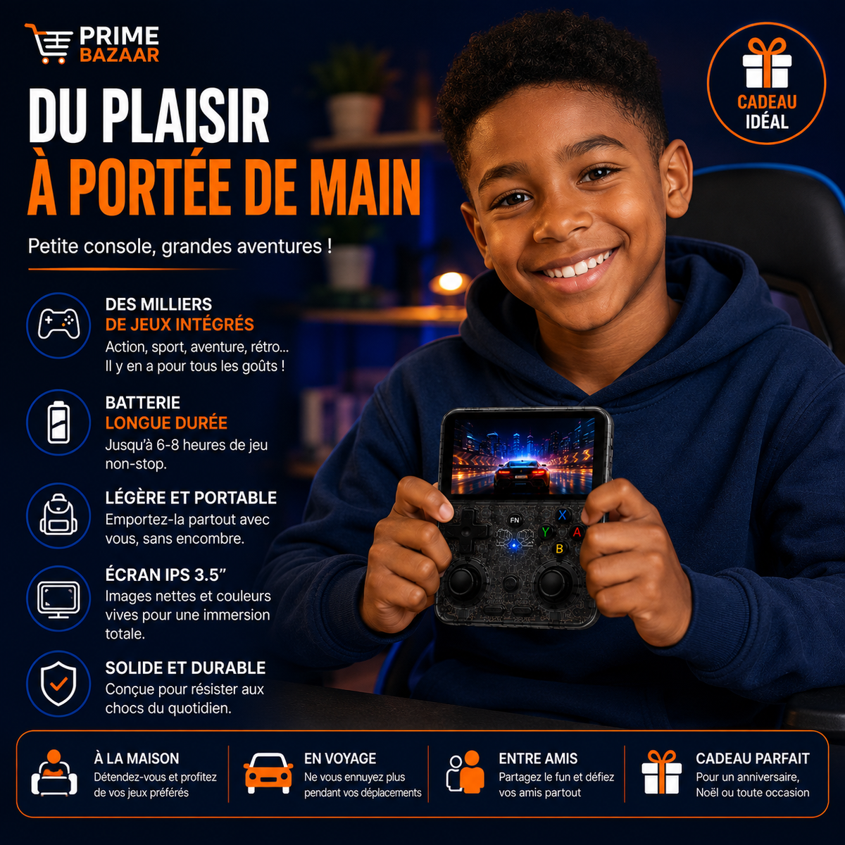 RS36 – Console de Jeux Rétro Portable | 15 000+ Jeux